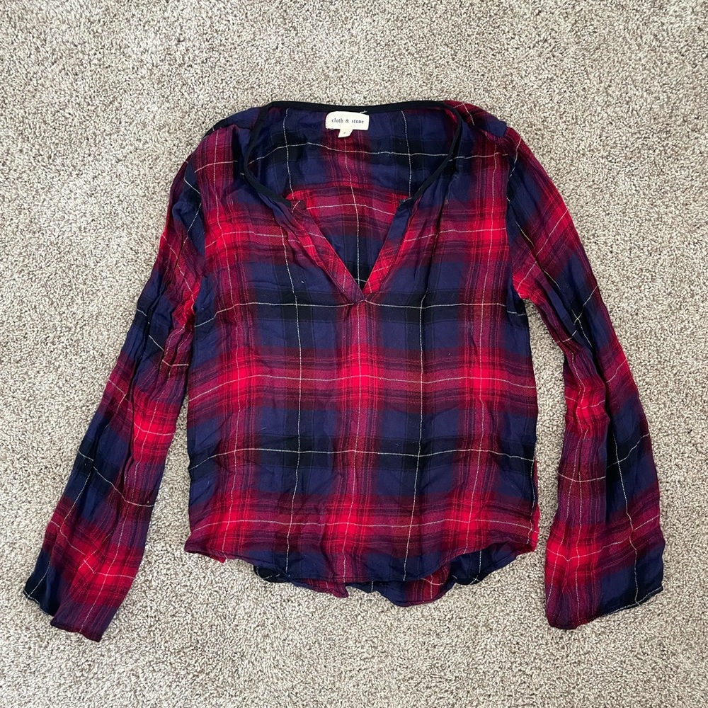 Cloth & Stone - sz S flannel shirt